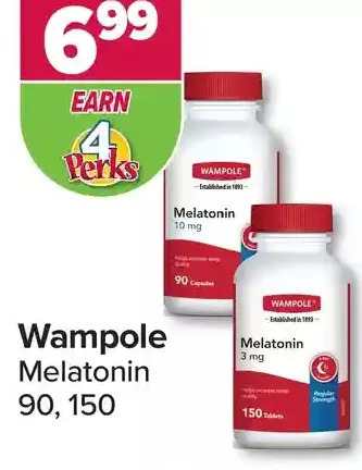 PharmaChoice Wampole melatonin offer