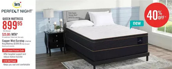 The Brick Serta perfect night® copper mist eurotop queen mattress offer