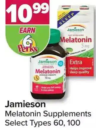 PharmaChoice Jameison melatonin supplements offer