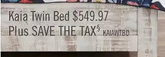 The Brick Kaia twin bed offer