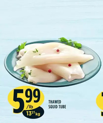Marché Adonis Thawed squid tube offer