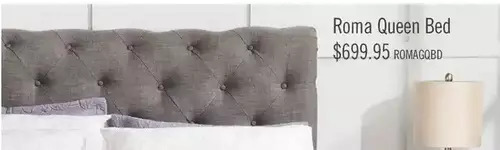 The Brick Roma queen bed offer