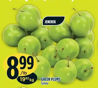 Marché Adonis Green plums offer