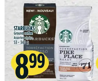 Marché Adonis Starbucks ground coffee offer