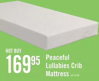 The Brick Safety 1st peaceful lullabies crib and toddler bed mattress offer