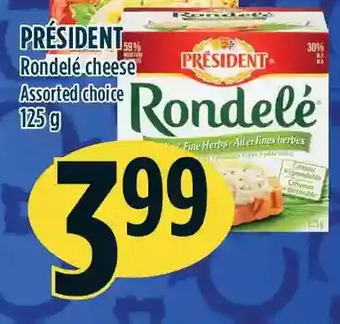 Marché Adonis Président rondelé cheese offer