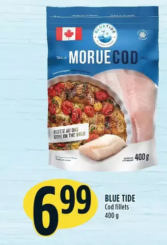 Marché Adonis Blue tide cod fillets offer