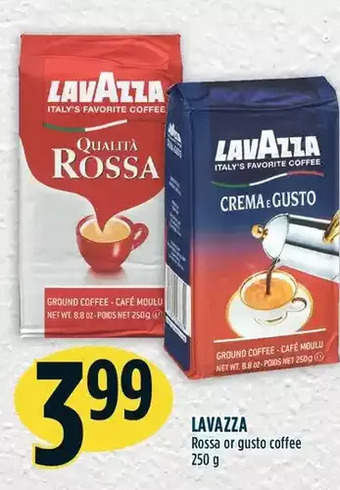 Marché Adonis Lavazza rossa or gusto coffee offer