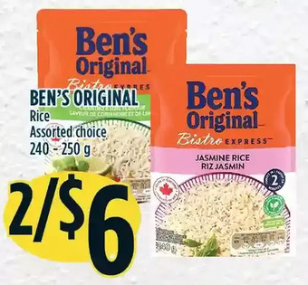 Marché Adonis Ben's original rice offer
