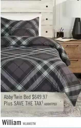 The Brick William 3-piece twin comforter set offer