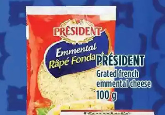 Marché Adonis Président grated french emmental cheese offer