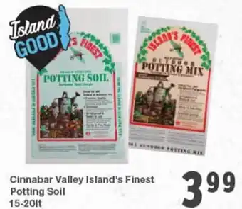 Quality Foods Cinnabar Valley Island's Finest Potting Soil offer