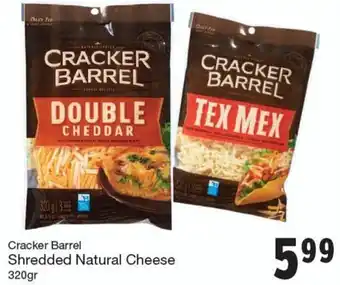 Quality Foods Cracker Barrel Shredded Natural Cheese 320gr offer