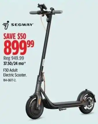 Canadian Tire SEGWAY F30 Adult Electric Scooter. 184-0677-2. offer