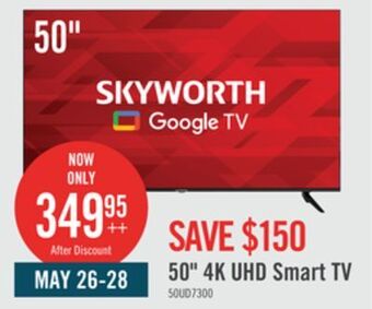 The Brick Skyworth 50 4k uhd android tv - 50ud7300 offer