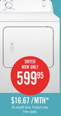 The Brick Inglis 6.5 cu. ft. electric dryer with automatic drying control yied4671ew offer