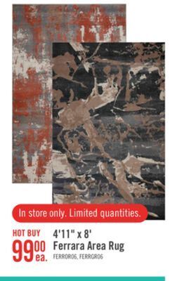 The Brick Furrow area rug - 5' x 7'6 offer