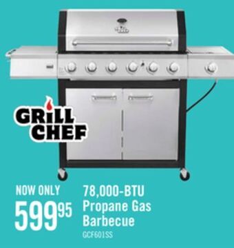 The Brick Grill chef 78,000 btu propane gas barbecue - gcf601ssp offer