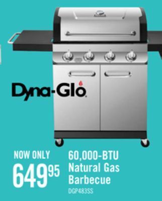 The Brick Dyna-glo 60,000 btu natural gas barbecue - dgp483ssn offer