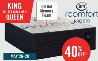 The Brick Serta icomfort hybrid prohd vanguard 2.0 eurotop king mattress offer