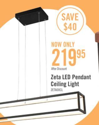 The Brick Zeta led pendant ceiling light offer