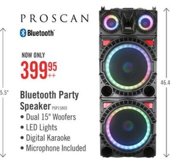 The Brick Proscan light up bluetooth speaker psp1580 offer