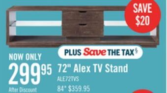 The Brick Alex 72 tv stand offer