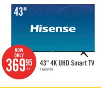 The Brick Hisense 43 a7gv series 4k uhd vidaa smart tv - 43a7gv offer