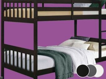 The Brick Miko twin open panel bunk bed espresso offer