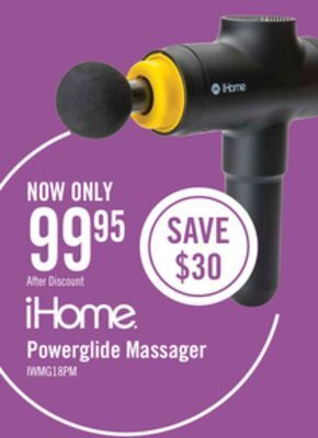 The Brick Ihome powerglide deep tissue percussion massager - iwmg18 offer