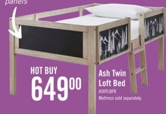 The Brick Ash twin bed offer