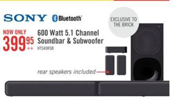 The Brick Sony 5.1-channel 600 w home cinema package - 4a5573 offer