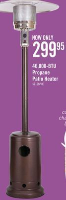 The Brick Bond brushed bronze propane patio heater - 52156 offer