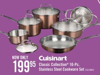 The Brick Cuisinart classic collection® 10-piece stainless colour series cookware set copper offer