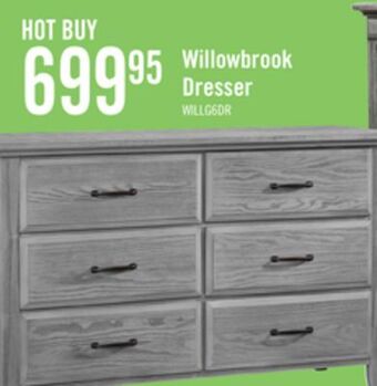The Brick Willowbrook dresser offer