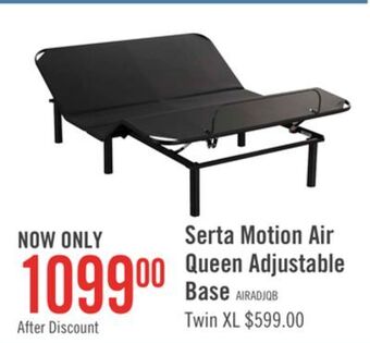 The Brick Serta motion air queen adjustable base offer