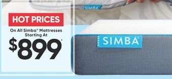 Sleep Country Simba® mattresses offer