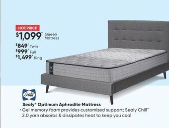 Sleep Country Sealy® optimum aphrodite mattress offer