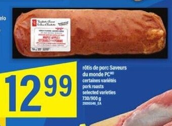 Maxi pork roasts 730/900 g offer