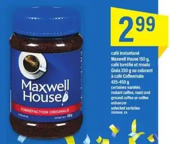 Maxi café instantané Maxwell House 150 offer