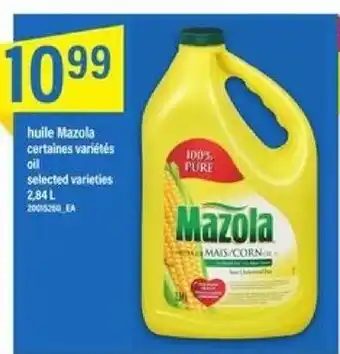 Maxi huile Mazola oil 2,84 L offer