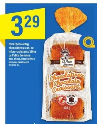 Maxi mini choco 400 g, micro-croissants 320 g La Petite Bretonne offer