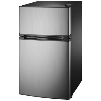 Best Buy Insignia 3.0 cu. ft. freestanding bar fridge (ns-cf30ss9-c) - grey/black - only at best buy offer