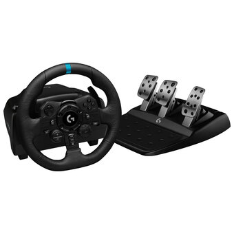 Best Buy Logitech g923 true force racing wheel for playstation 5/pc - black offer