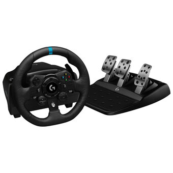 Best Buy Logitech g923 true force racing wheel for xbox series x|s and xbox one - black offer