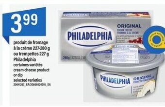 Maxi Philadelphia cream cheese product or dip 227-280 g offer