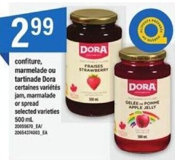 Maxi DORA jam, marmalade or spread 500 mL offer