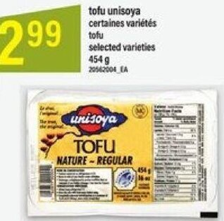 Maxi tofu unisoya 454 g offer