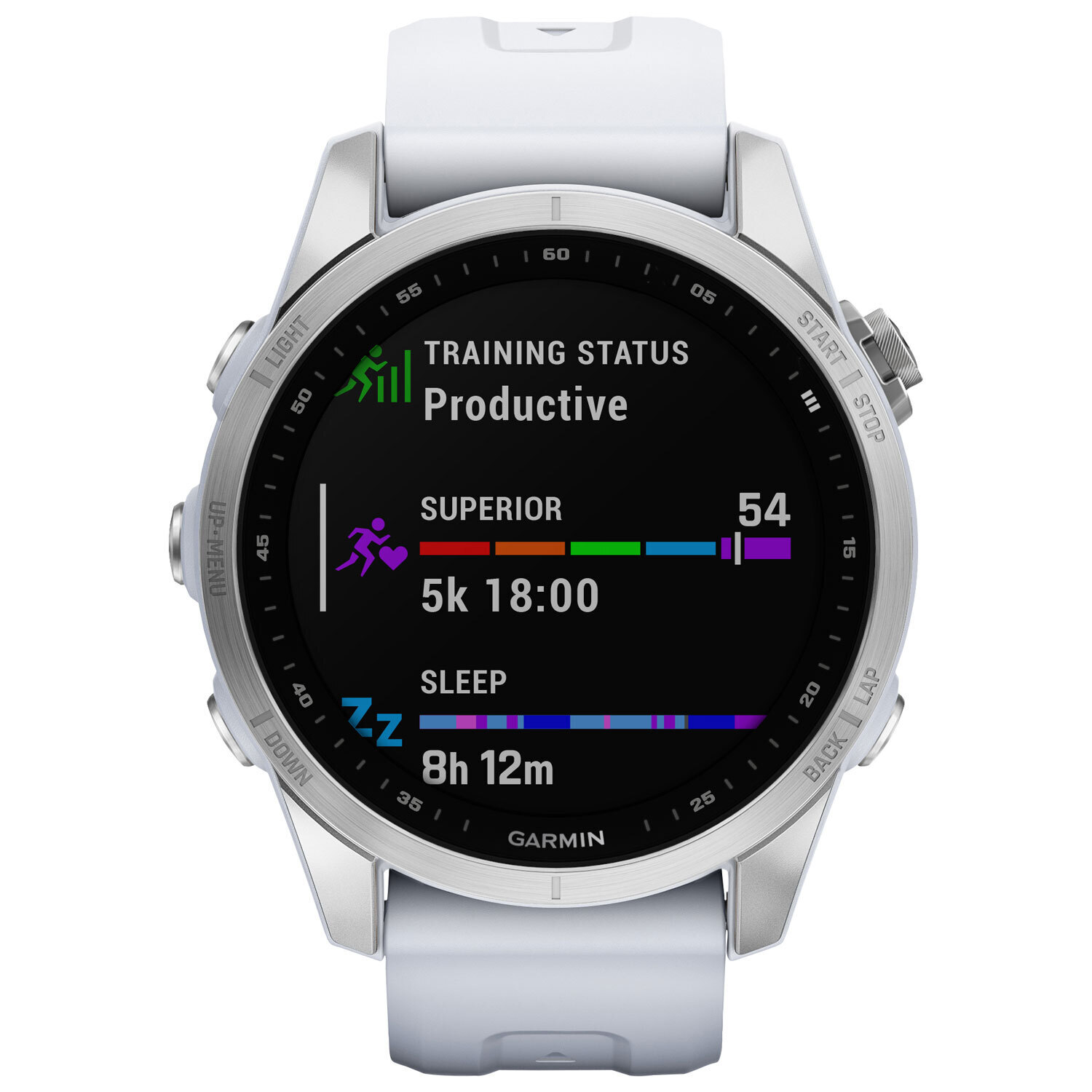 Best Buy Garmin fenix 7s 42mm smartwatch with heart rate monitor - silver/white/metal back offer