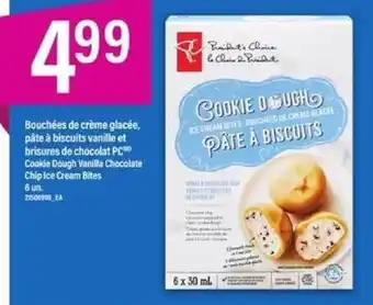 Maxi Bouchées de crème glacée, pâte à biscuits vanille et brisures de chocolat PC, 6 un offer